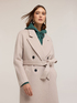 Double-breasted coat in wool blend drap image number 2