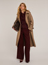 Lyocell blend fabric double-breasted trench coat image number 3