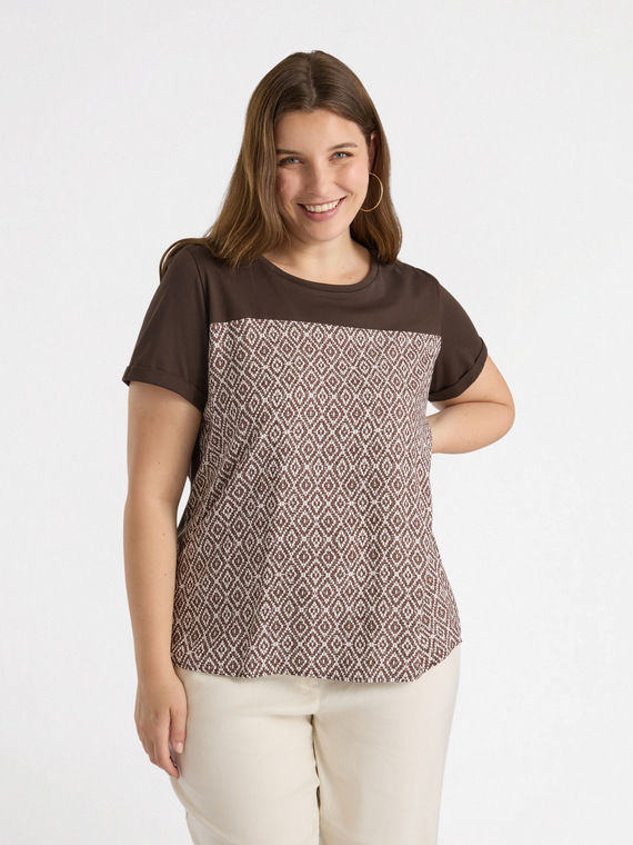 T-Shirt mit Ethno-Print