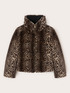 Reversible faux fur effect jacket image number 5
