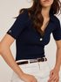 Polo in maglia a coste image number 3