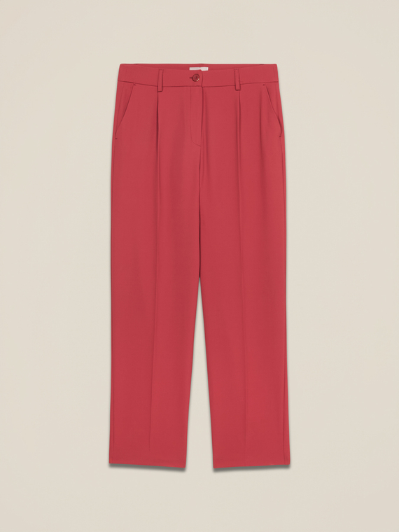 Pantalones de tejido fluido