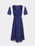 Robe portefeuille en lin image number 4