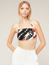Floral patterned bandeau top image number 0