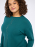 Sweater with glittery appliqués image number 2