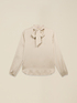 Blusa in raso con fiocco al collo image number 3