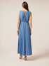 Long pleated lurex dress image number 1