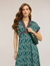 Long dress in cashmere print satin image number 3