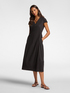 Vestido midi con escote en pico image number 2