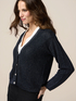 Lurex cardigan with jewel buttons image number 2