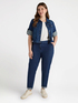 Kurze Blousonjacke aus leichtem Denim image number 2