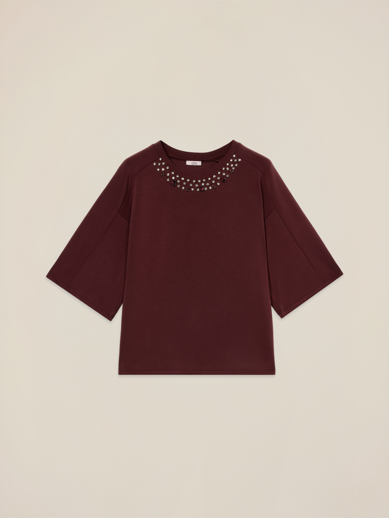 Felpa over con castoni image number 3