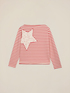 Sweat-shirt rayé avec patch image number 3
