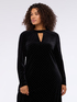 GLAM velvet dress with light spots image number 2