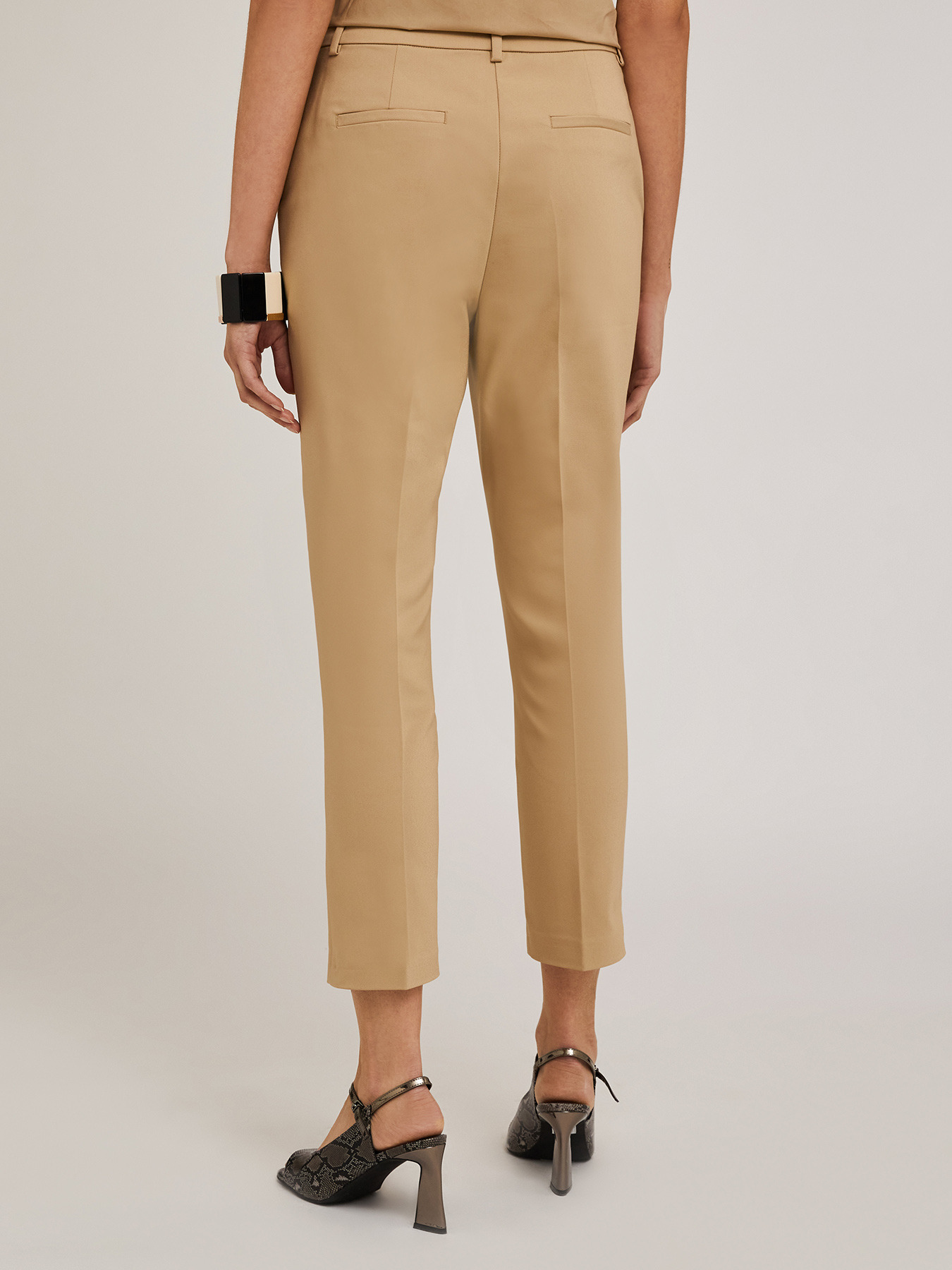 Regular fit trousers in technical fabric image number 1