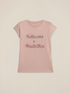 Camiseta de punto jersey con bordado de letras image number 4