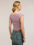 Slim-fit ribbed lurex knitwear image number 1