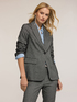 Structured single-breasted jacket in textured fabric image number 2