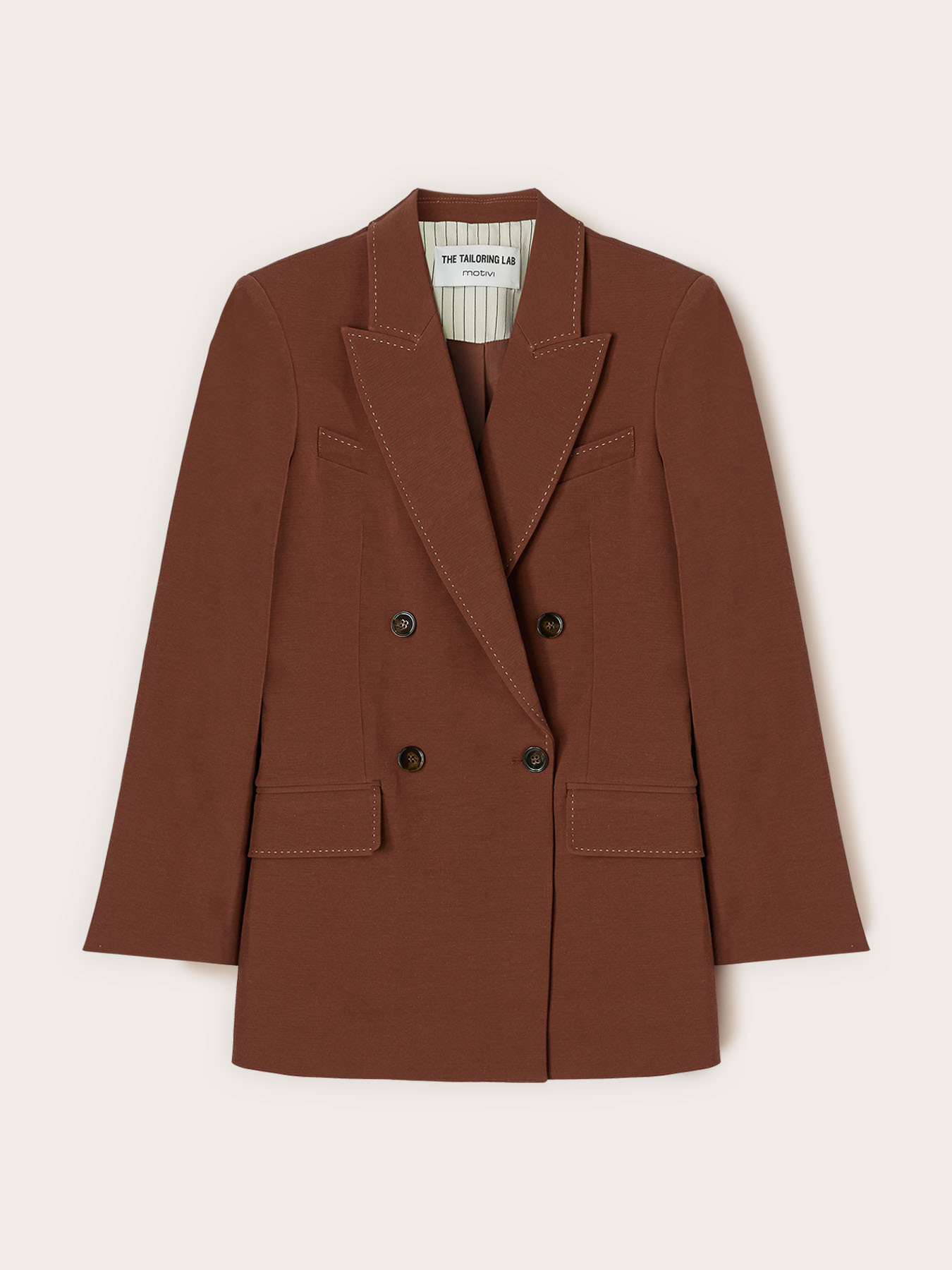 Jacket with topstitching The Tailoring Lab image number 5