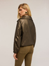 Coated fabric bomber jacket image number 1