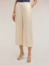 Pantaloni cropped din amestec de in image number 2