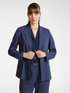 Pinstripe jacket in linen and lyocell image number 0