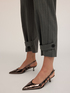 Pantalon en lin lurex avec ceinture image number 3