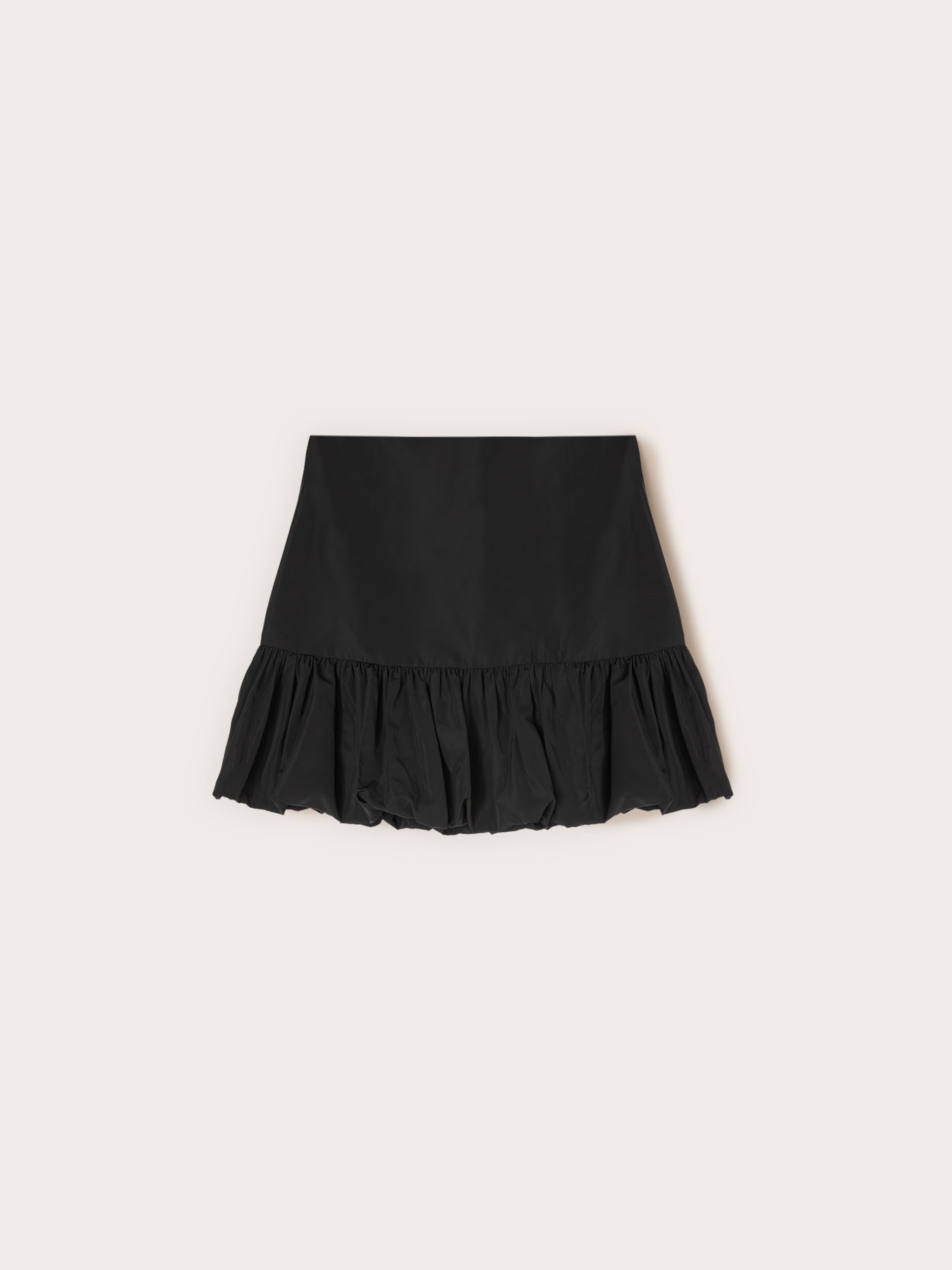 Short skirt with taffeta ruffle image number 4