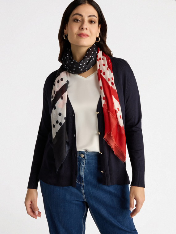 Polka dot scarf
