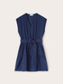 Short dress with jersey frill image number 4