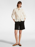 Linen shirt with openwork embroidery image number 2