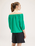 Blusa con scollo elastico off-shoulder image number 1