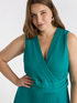 Plissee-Kleid mit V-Ausschnitt image number 3