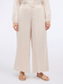 Wide leg pants in stretch satin image number 2