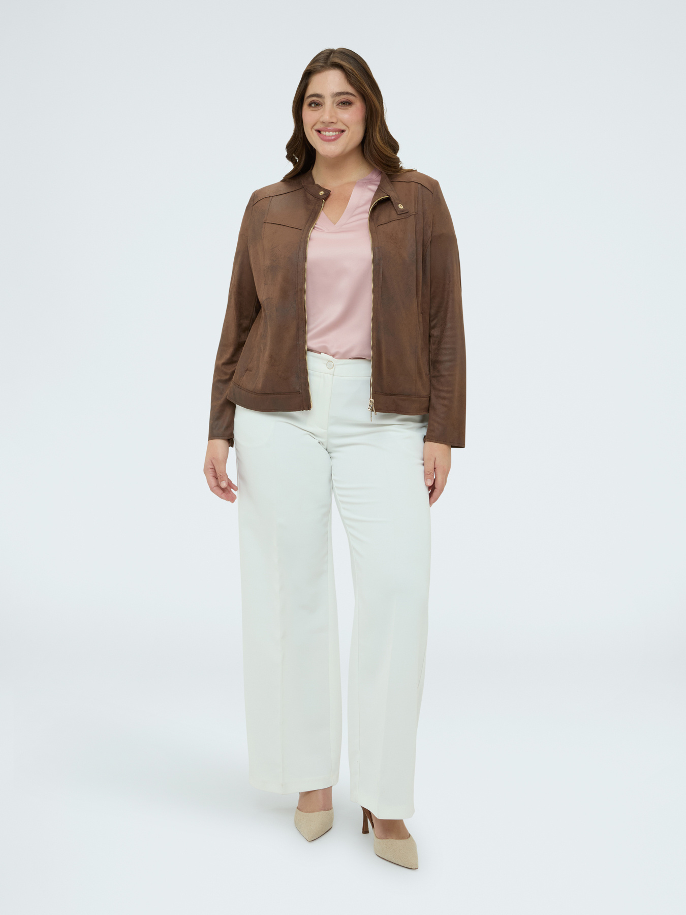 Soft touch biker jacket image number 2