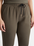 Joggers in felpa con bordi laterali image number 3