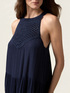 Robe longue avec insert en crochet image number 2