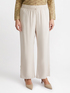 Pantaloni wide leg con zip al fondo image number 2