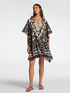 Caftan imprimé et brodé image number 4
