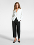 Wide leg trousers with cuffs image number 0