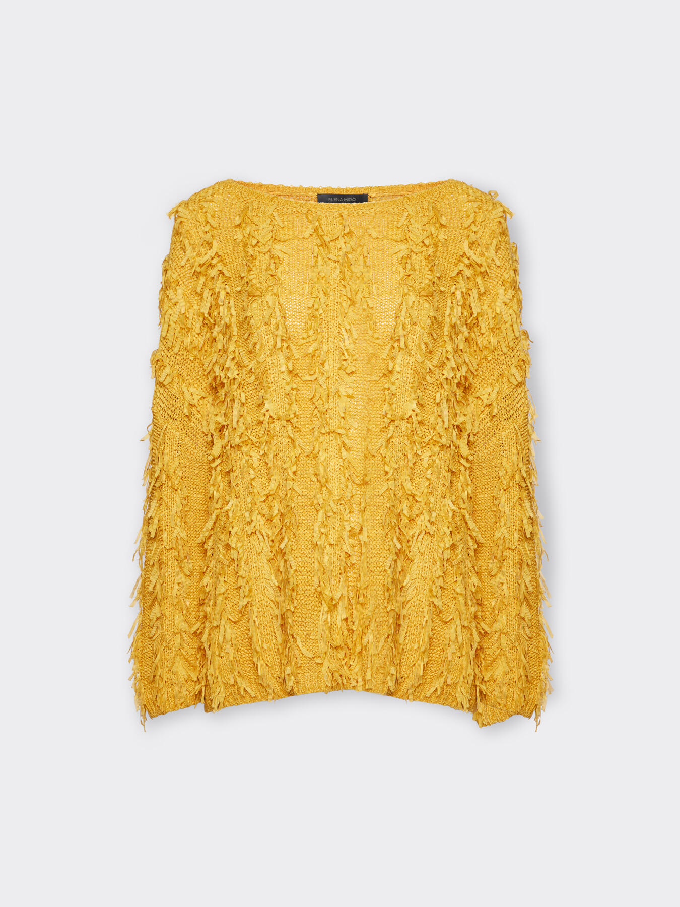 Oversized jumper with fringes image number 4