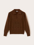 Maglia traforata con colletto a polo image number 4