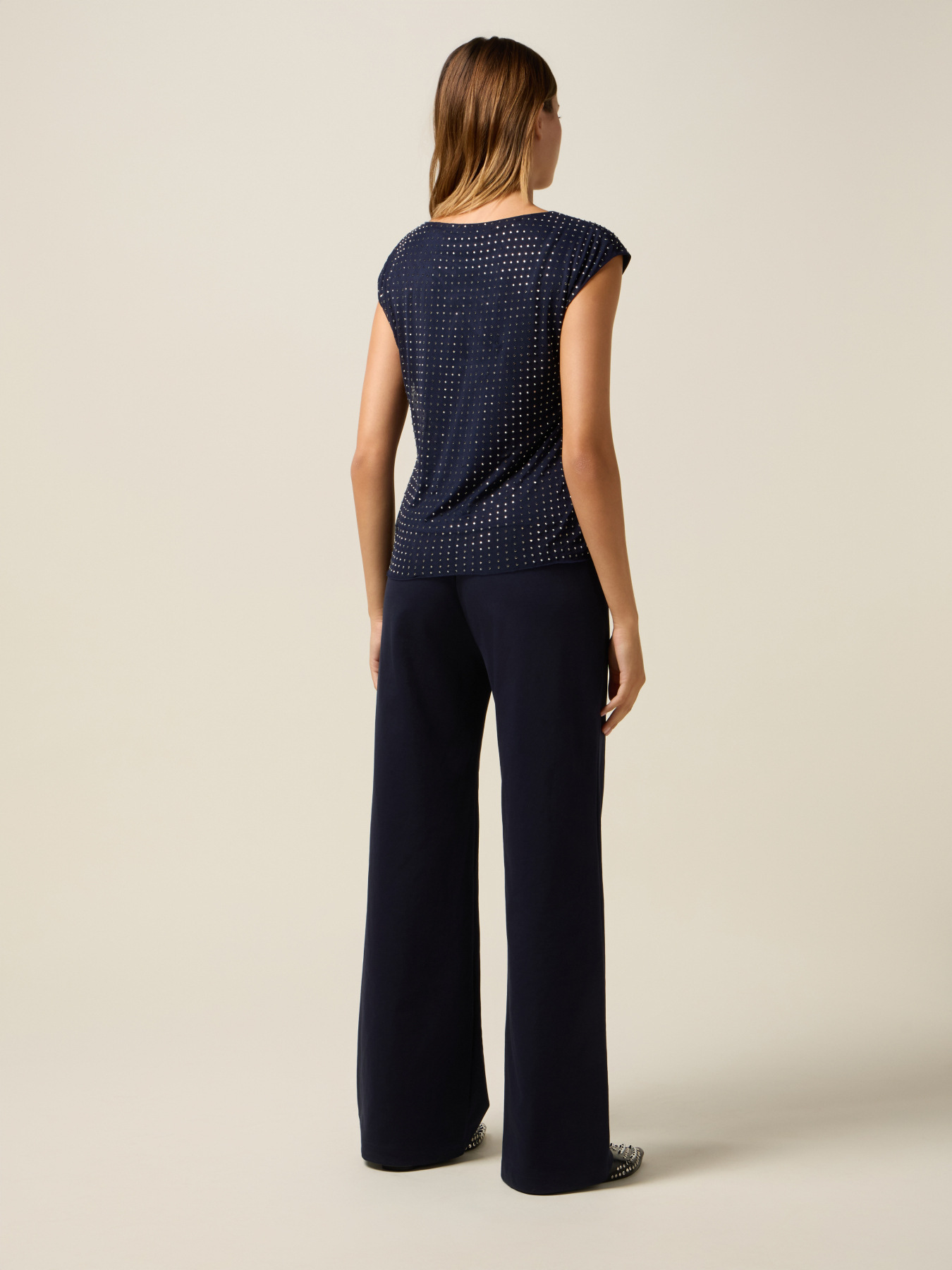 Top in tulle borchiette image number 1