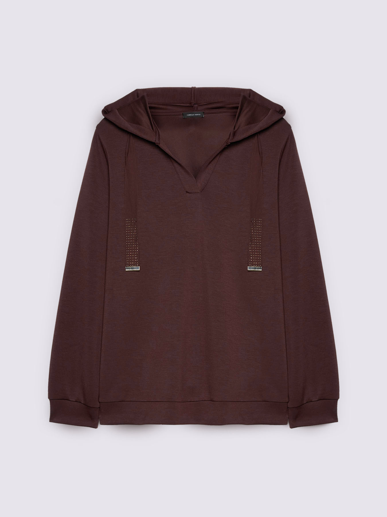 Hoodie with drawstring and light points image number 4