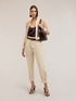 Pantaloni cargo din poplin de bumbac image number 3