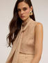 Top en organza avec broderie de strass image number 0