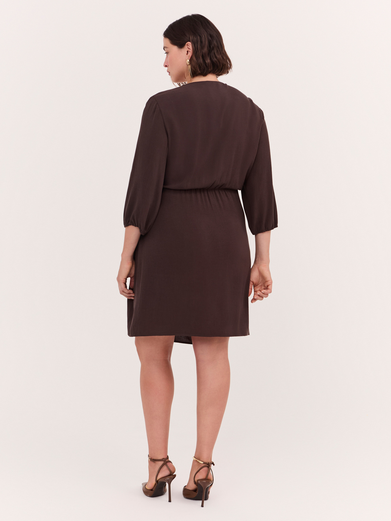 JOY wrap dress in viscose image number 1