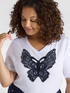 T-shirt con farfalla image number 3