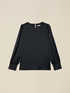 Blusa in raso con dettaglio gioiello image number 3
