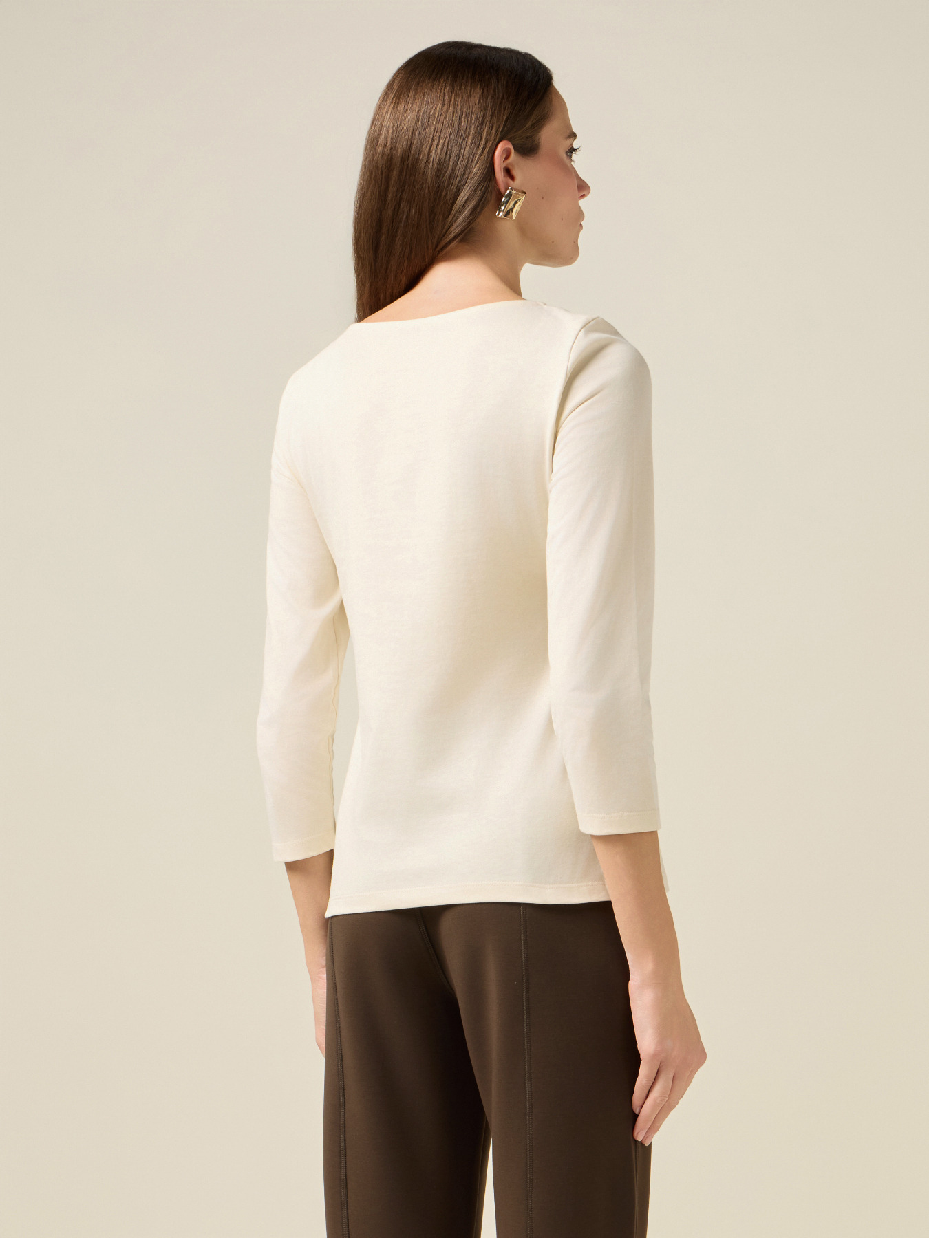 T-shirt in cotone con applicazioni image number 1